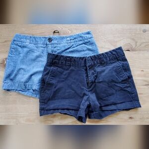 Women's Blue and Navy Shorts Set